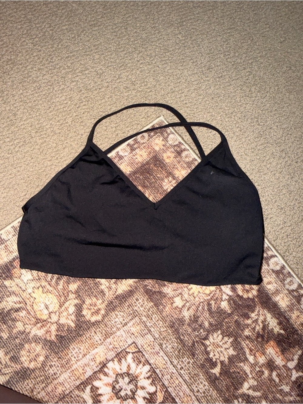 AYBL Black Double-Strap Sports Bra